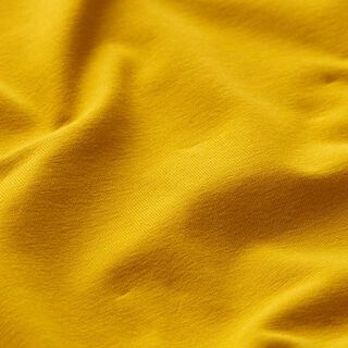 GOTS Baumwolljersey | Tula – curry | Reststück 120cm