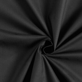 Baumwollstoff Cretonne Uni – schwarz, 