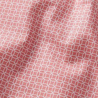 Baumwollstoff Cretonne kleines Kachelmotiv – terracotta, 