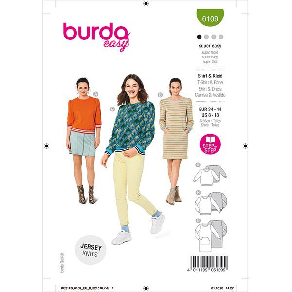 Sweatshirt | Burda 6109 | 34-44, image number 1