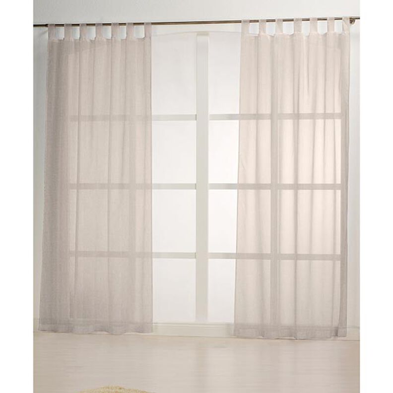 Gardinenstoff Voile Leinenlook 300 cm – sand,  image number 5