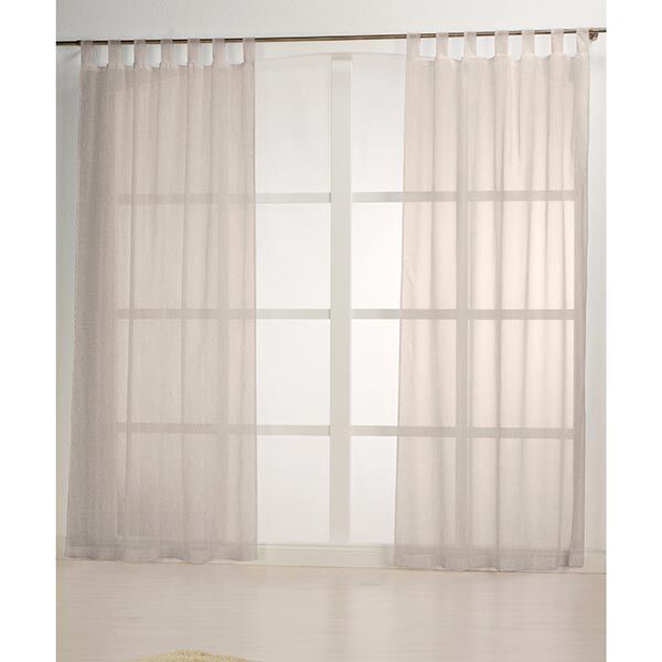 Gardinenstoff Voile Leinenlook 300 cm – sand,  image number 5