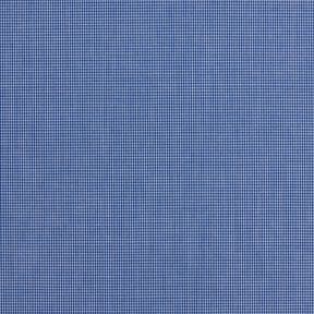 Hemdenstoff mini Karo – weiss/jeansblau, 