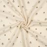 GOTS Musselin/ Doppel-Krinkel Gewebe romantische Blümchen  | Poppy Fabrics – hellbeige/zimt,  thumbnail number 3