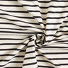 Baumwolljersey breite und schmale Streifen – creme/schwarz,  thumbnail number 3