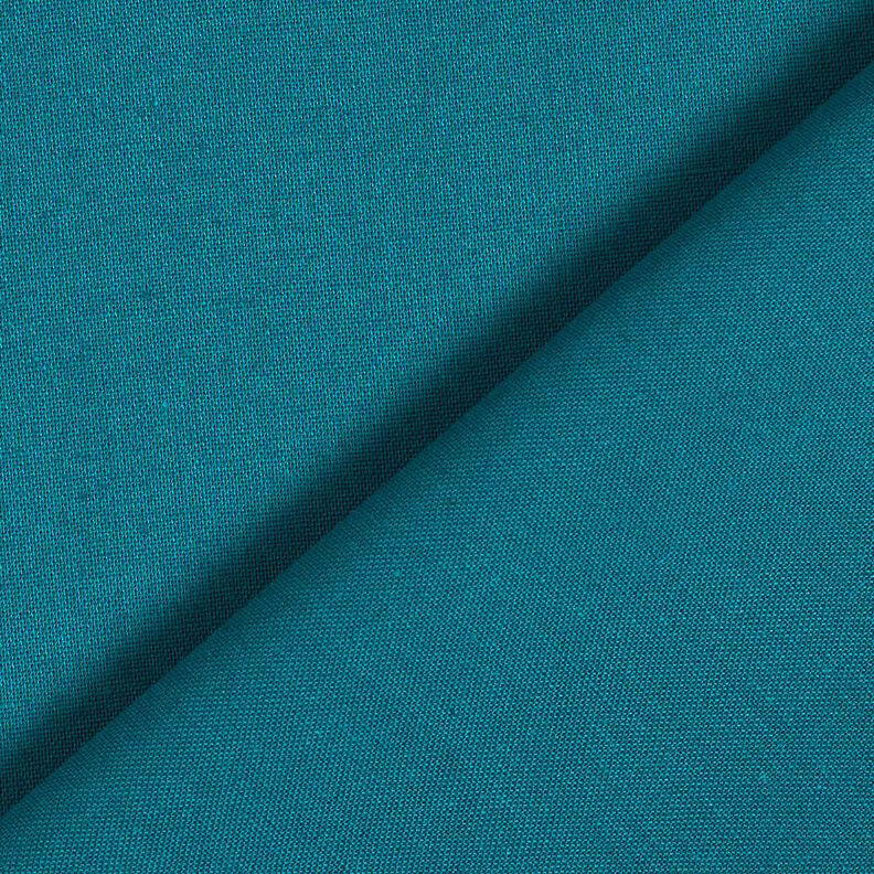 Baumwollstoff Cretonne Uni – petrol,  image number 3