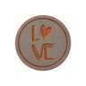 Zierteil Love [ Ø 25 mm ] – beige,  thumbnail number 1