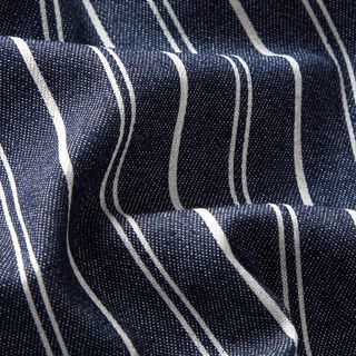 Leichter Stretch Jeans Nadelstreifen – marineblau, 