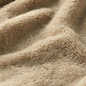 Kuschelfrottee Bambus Uni – beige, 