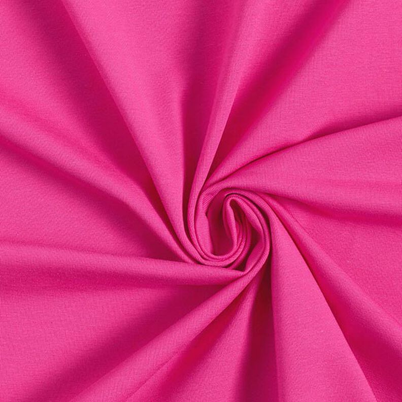 Baumwolljersey Medium Uni – intensiv pink,  image number 1