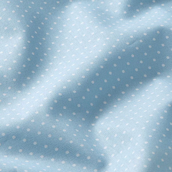 Baumwollpopeline kleine Punkte – hellblau/weiss,  image number 2