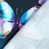 Baumwolljersey Ginkgo Butterflies | Glitzerpüppi  – nachtblau,  thumbnail number 4