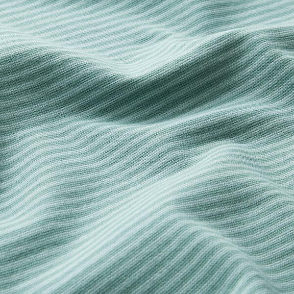 Bündchen Schlauchware schmale Ringel – schilf/mintgrün,  image number 2