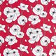 Dekostoff Panama Mohn – karminrot/weiss,  thumbnail number 1