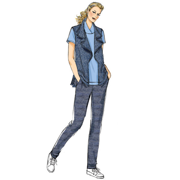 Top / Kleid / Weste / Hose | Butterick 6388 | 42-52, image number 3