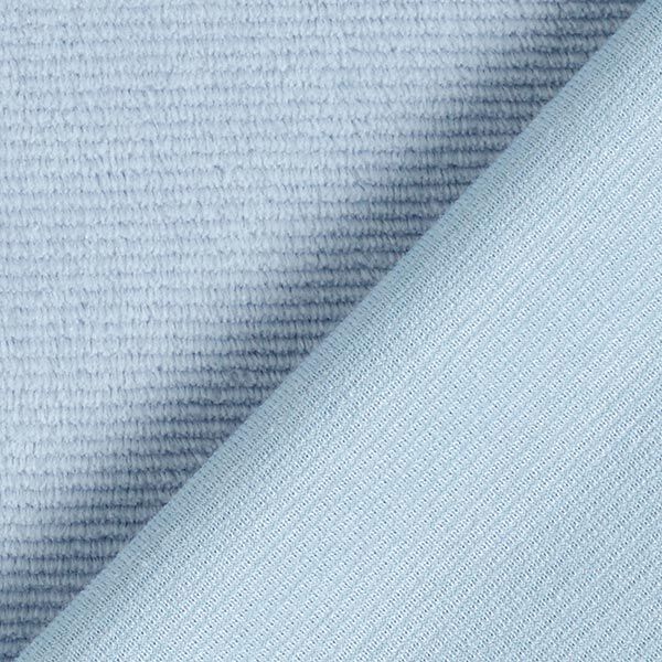 Jersey Cordsamt Querrips – hellblau | Reststück 50cm