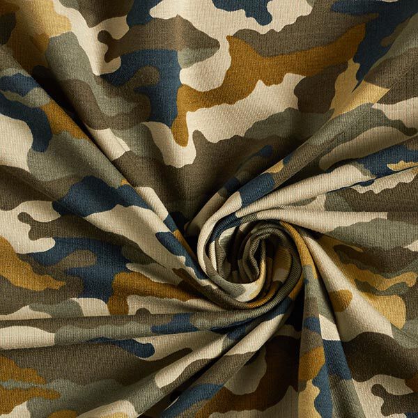 Baumwolljersey Camouflage | by Poppy – khaki,  image number 3