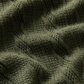 Strickstoff Zopfmuster – dunkelpinie, 