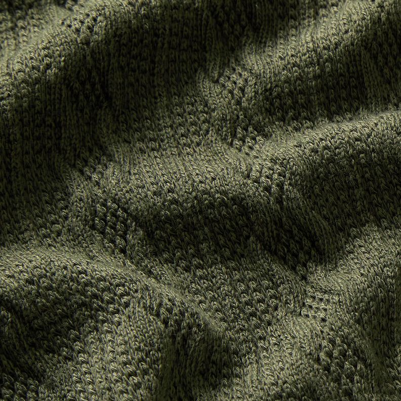 Strickstoff Zopfmuster – dunkelpinie,  image number 2