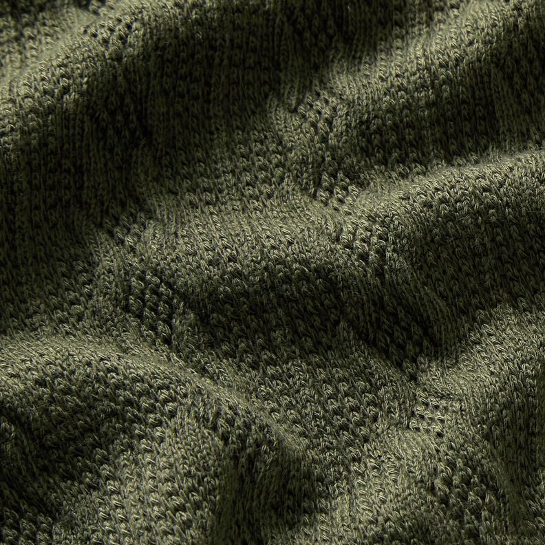 Strickstoff Zopfmuster – dunkelpinie, image number 2