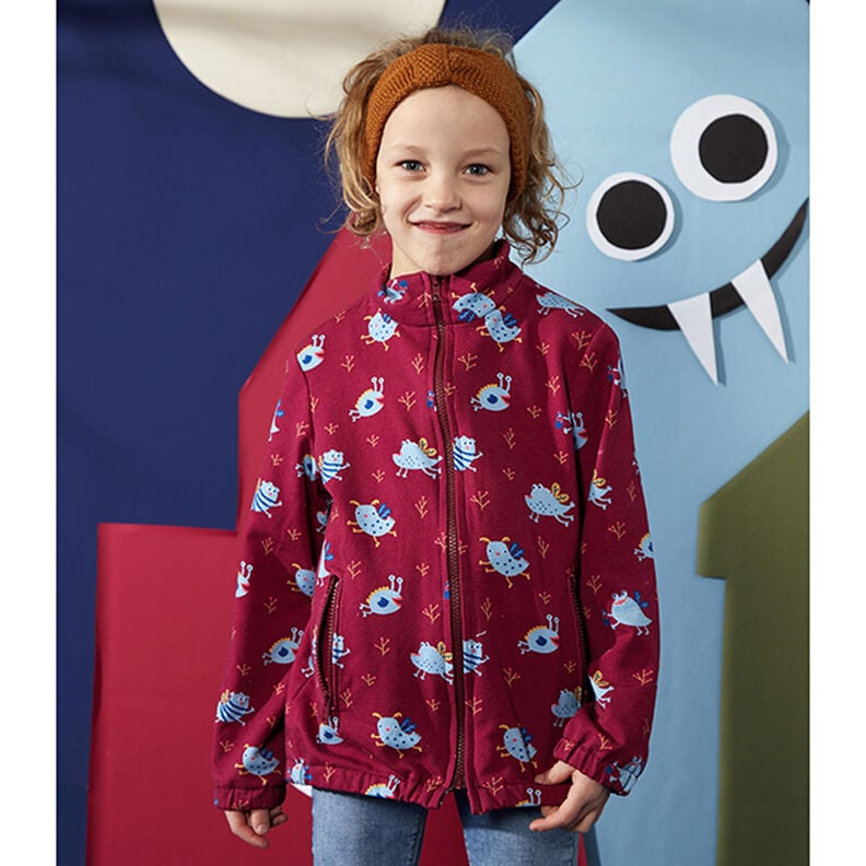 Baumwolljersey Medium Uni – rot,  image number 9