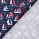 Baumwolljersey Segelboote – marineblau,  thumbnail number 4