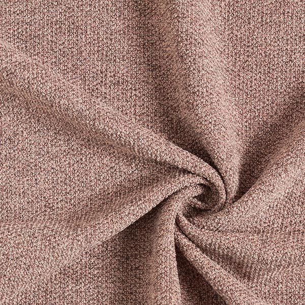 Strickbouclé Melange – dunkelaltrosa, image number 1