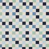 Baumwolljersey Karo | Poppy Fabrics – natur/blaugrau,  thumbnail number 1