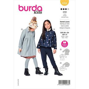 Mantel | Burda 9268 | 104-134, 