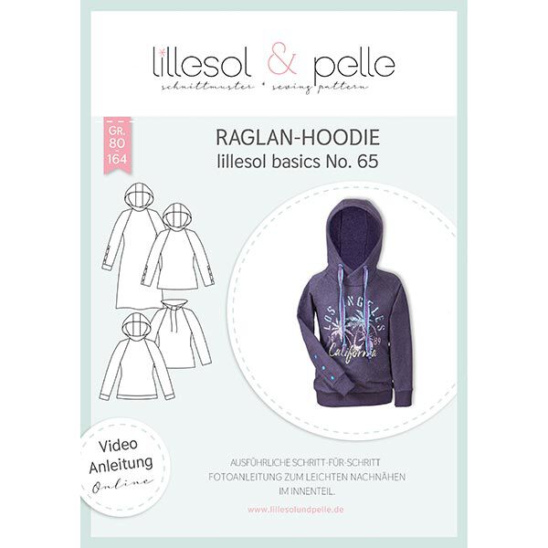 Raglan-Hoodie | Lillesol & Pelle No. 65 | 80 – 164,  image number 1