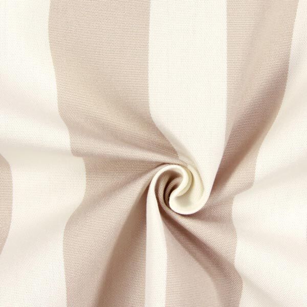 Outdoor Dekostoff Acrisol Listado – wollweiss/dunkelbeige,  image number 2