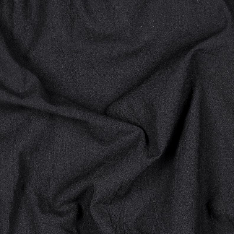 Baumwollstoff Krinkel vorgewaschen – schwarz,  image number 2