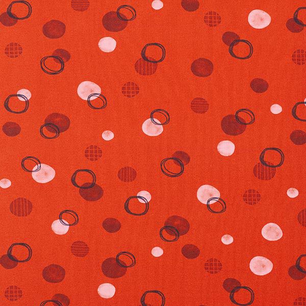 GOTS Baumwolljersey Punkte | Tula – terracotta, image number 1