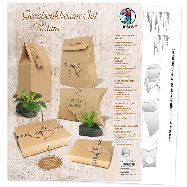 Geschenkboxen-Set Kraftkarton, image number 2