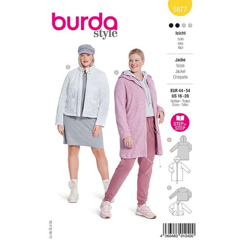 Plus-Size Jacke | Burda 5877 | 44-54,  image number 1