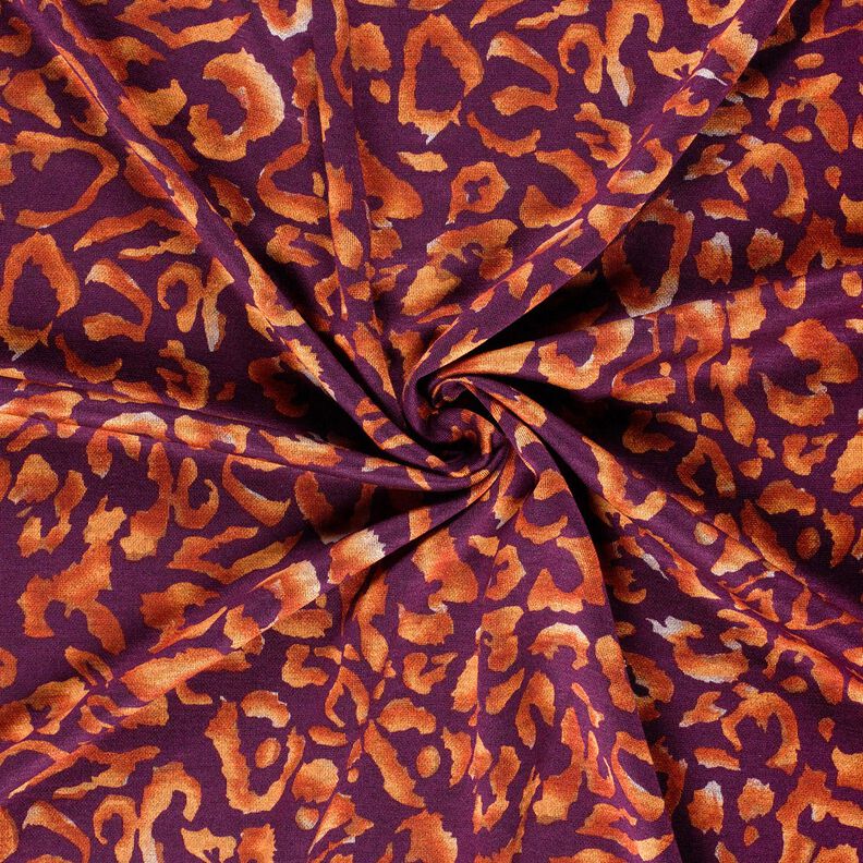 Romanit Jersey Leomuster – aubergine/terracotta, image number 3