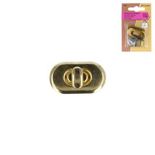 Drehverschluss [ 2,1 x 3,7 cm ] – gold metallic, 