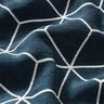 Dekostoff Jacquard moderne Würfel – nachtblau/elfenbein,  thumbnail number 2