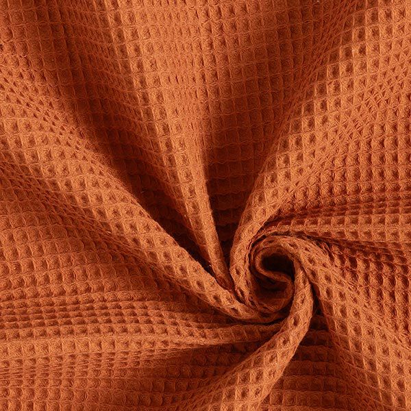 Waffelpiqué – terracotta,  image number 1