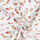 Musselin/ Doppel-Krinkel Gewebe Blumen und Früchte – weiss,  thumbnail number 3