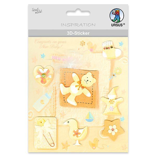 3D-Sticker Baby – Farbmix, image number 1