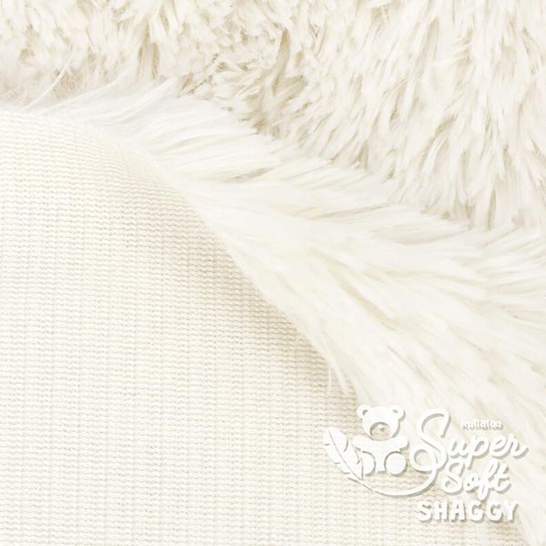 Zottelplüsch SHAGGY [1 M X 0,75 M | Flor: 20 MM] - wollweiss | Kullaloo,  image number 3