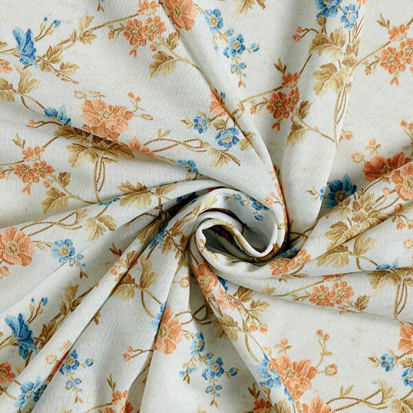 Feinstrick Blumenranken – hellblau, image number 3