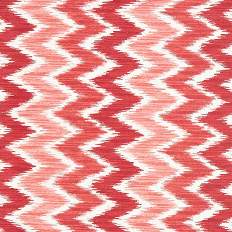 Beschichtete Baumwolle Ikat-Print – rot/weiss,  image number 1