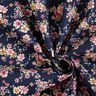 Beschichtete Baumwolle romantische Blumen – marineblau,  thumbnail number 4