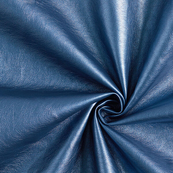 Kunstleder Metallik-Glanz – blau,  image number 1