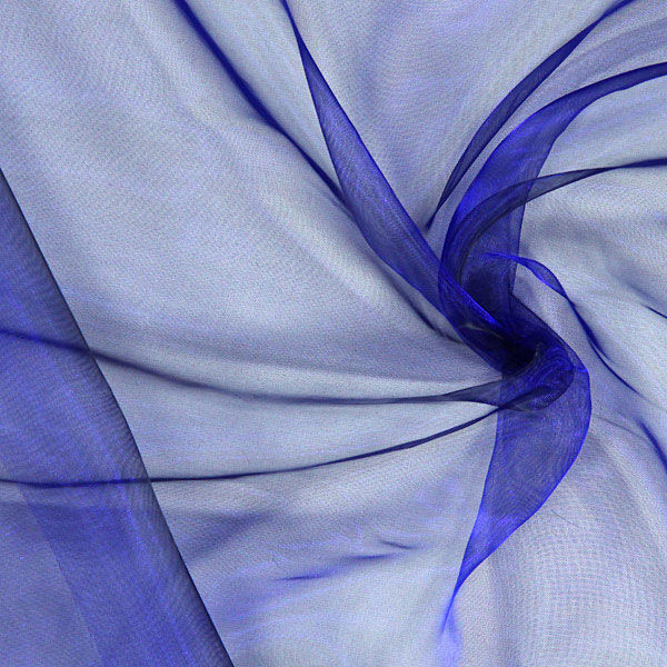 Organza – königsblau | Reststück 50cm