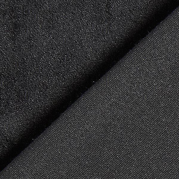 Stretchsamt Nicki – schwarz | Reststück 100cm