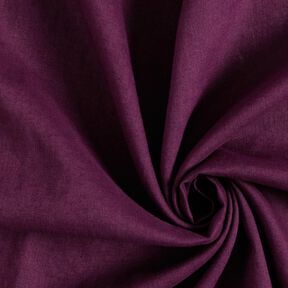 Leichter Leinen-Mix vorgewaschen – merlot, 