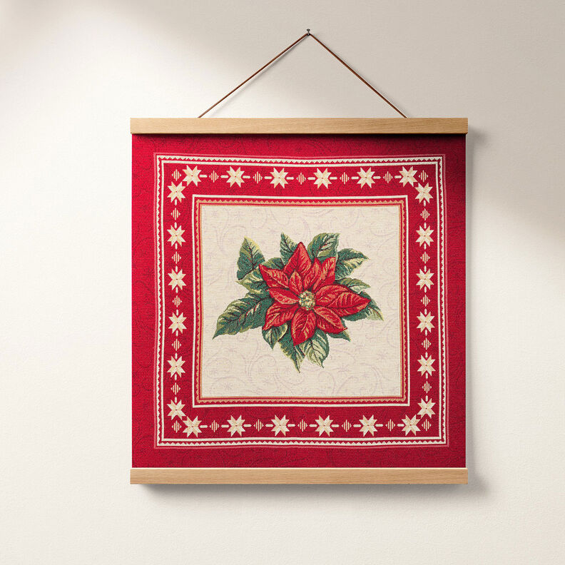Dekostoff Gobelinstück Weihnachtsstern – rot, image number 6